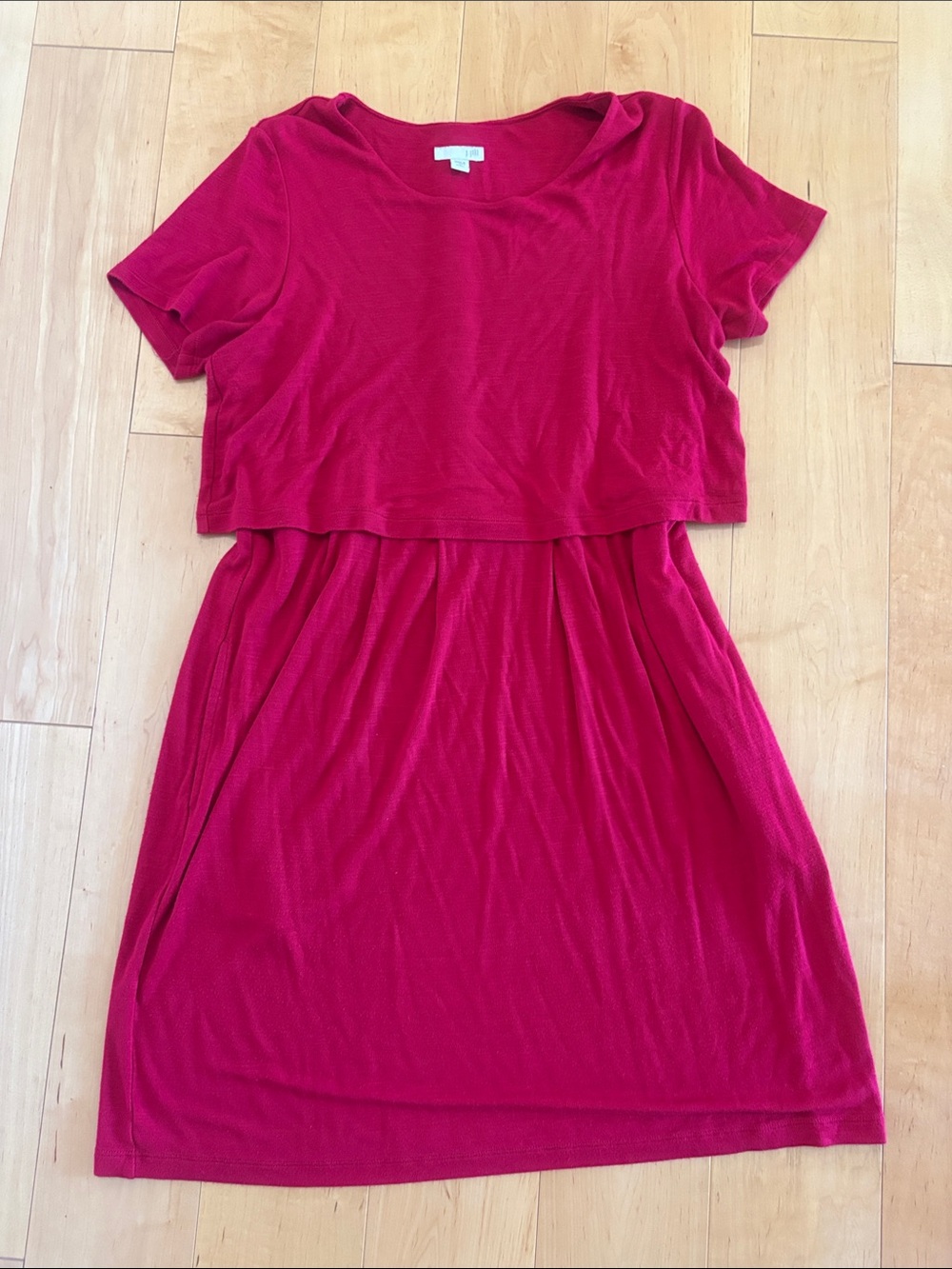 J. Jill Layered Short-Sleeve Casual Dress